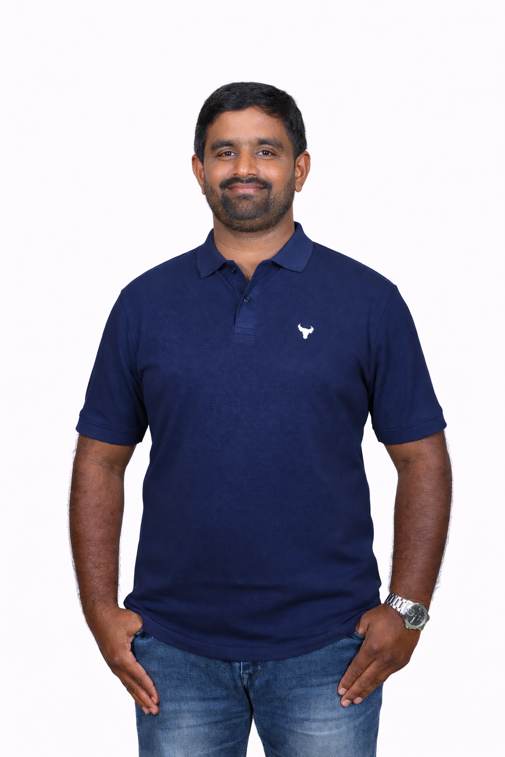 Navy Polo T-Shirt – 240 GSM Premium