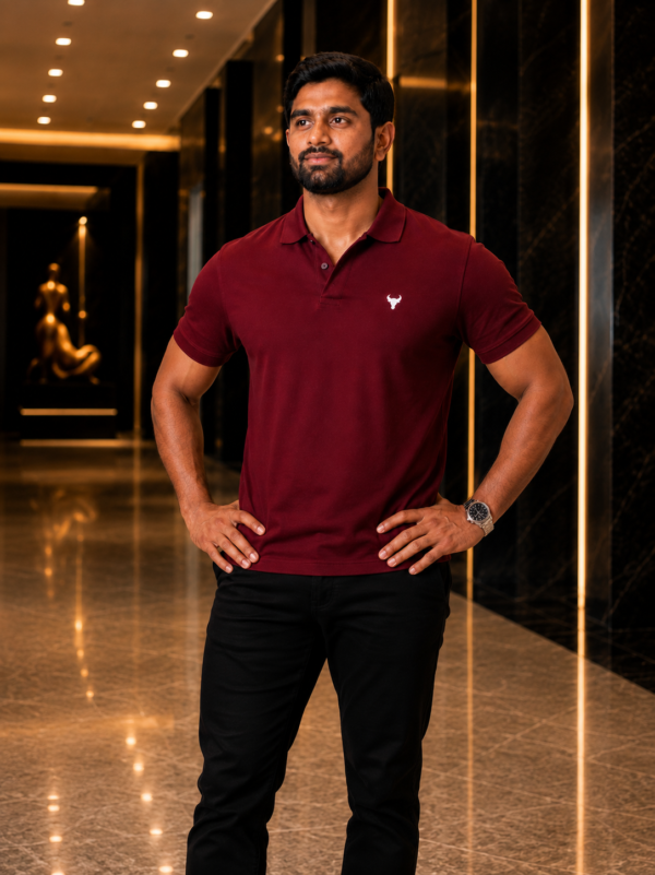 Premium Maroon Polo – 240 GSM