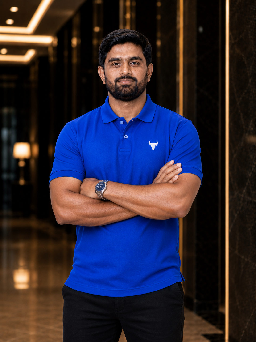Premium Royal Blue Polo โ 240 GSM