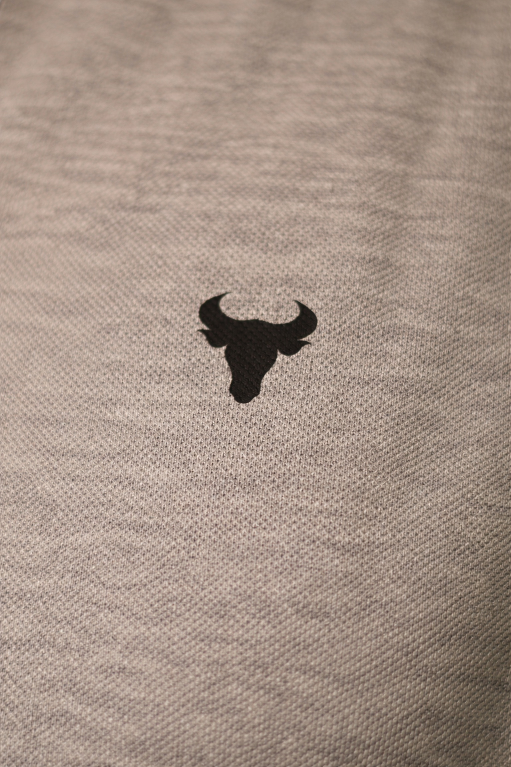 Grey Melange Polo T-Shirt – 240 GSM Premium - Image 6