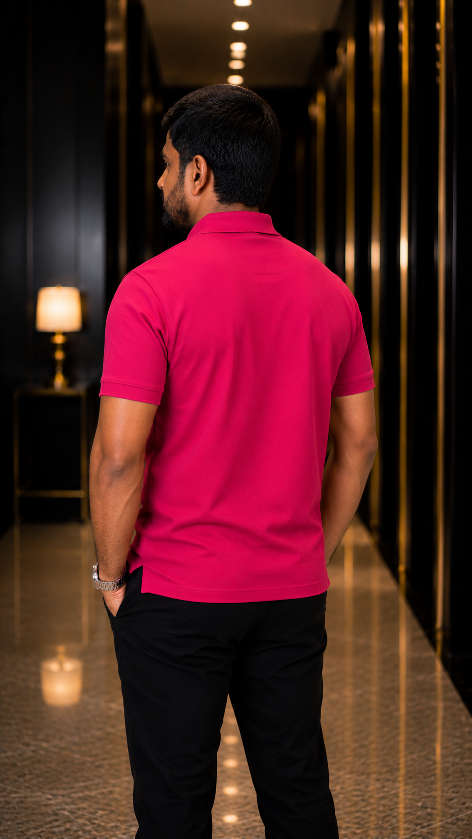 Premium Dark Pink Polo โ 240 GSM - Image 4