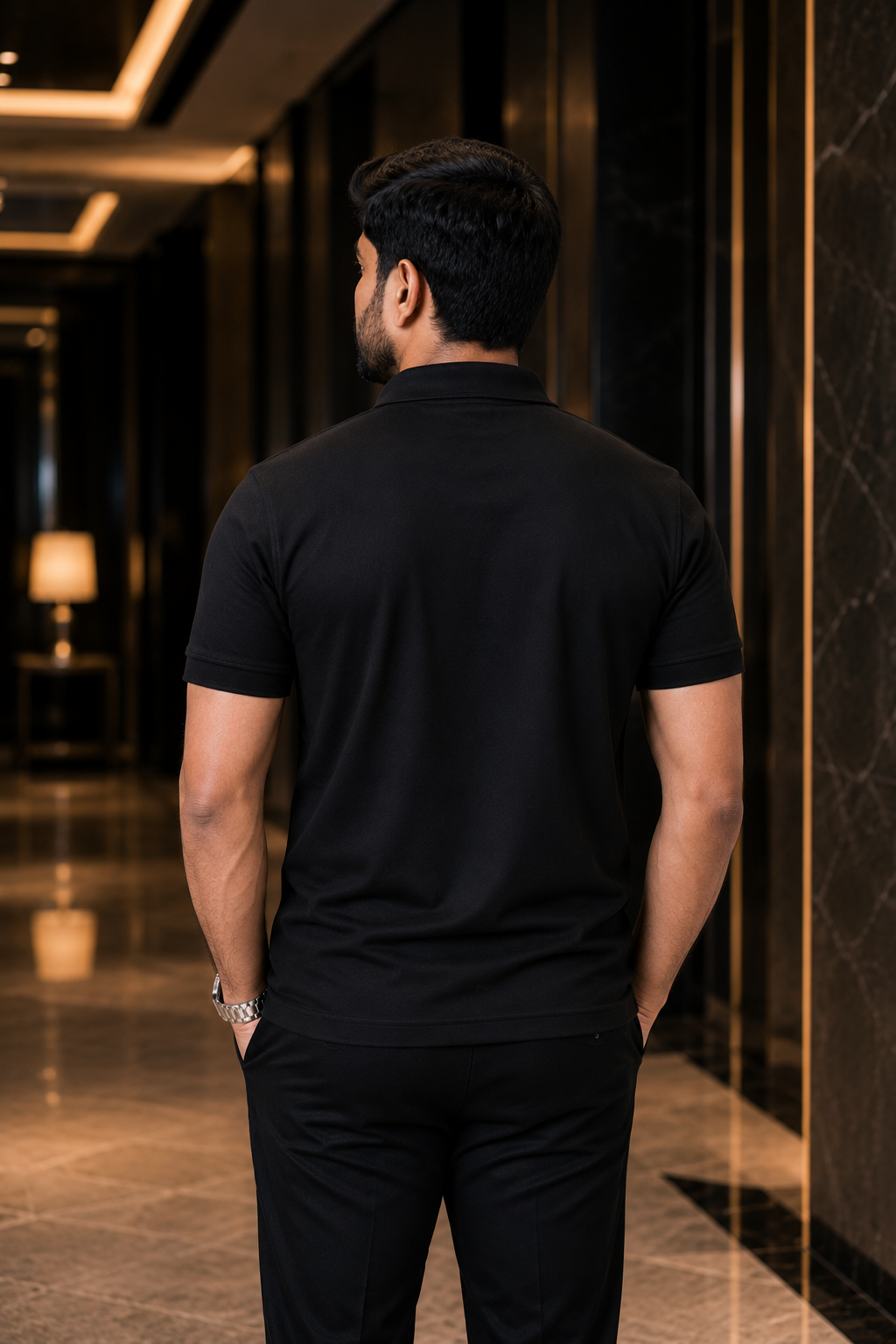 Premium Black Polo β 240 GSM - Image 4