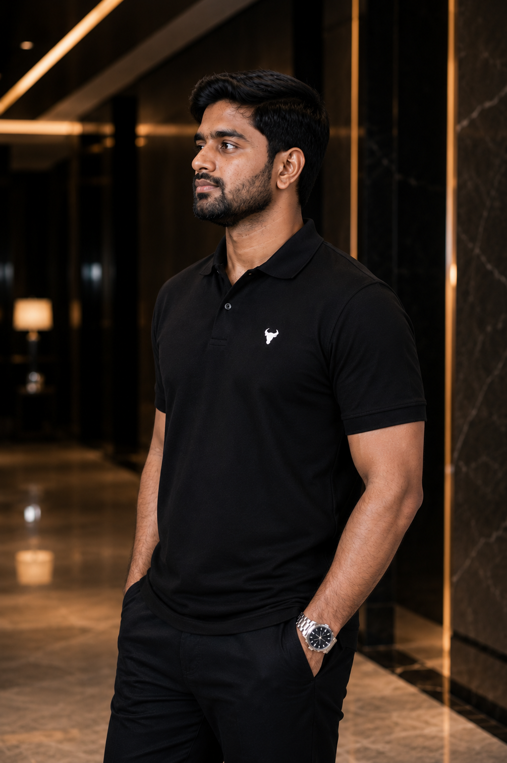 Premium Black Polo β 240 GSM - Image 3